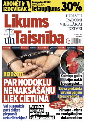 E - Likums un Taisnība Nr. 10, 2018